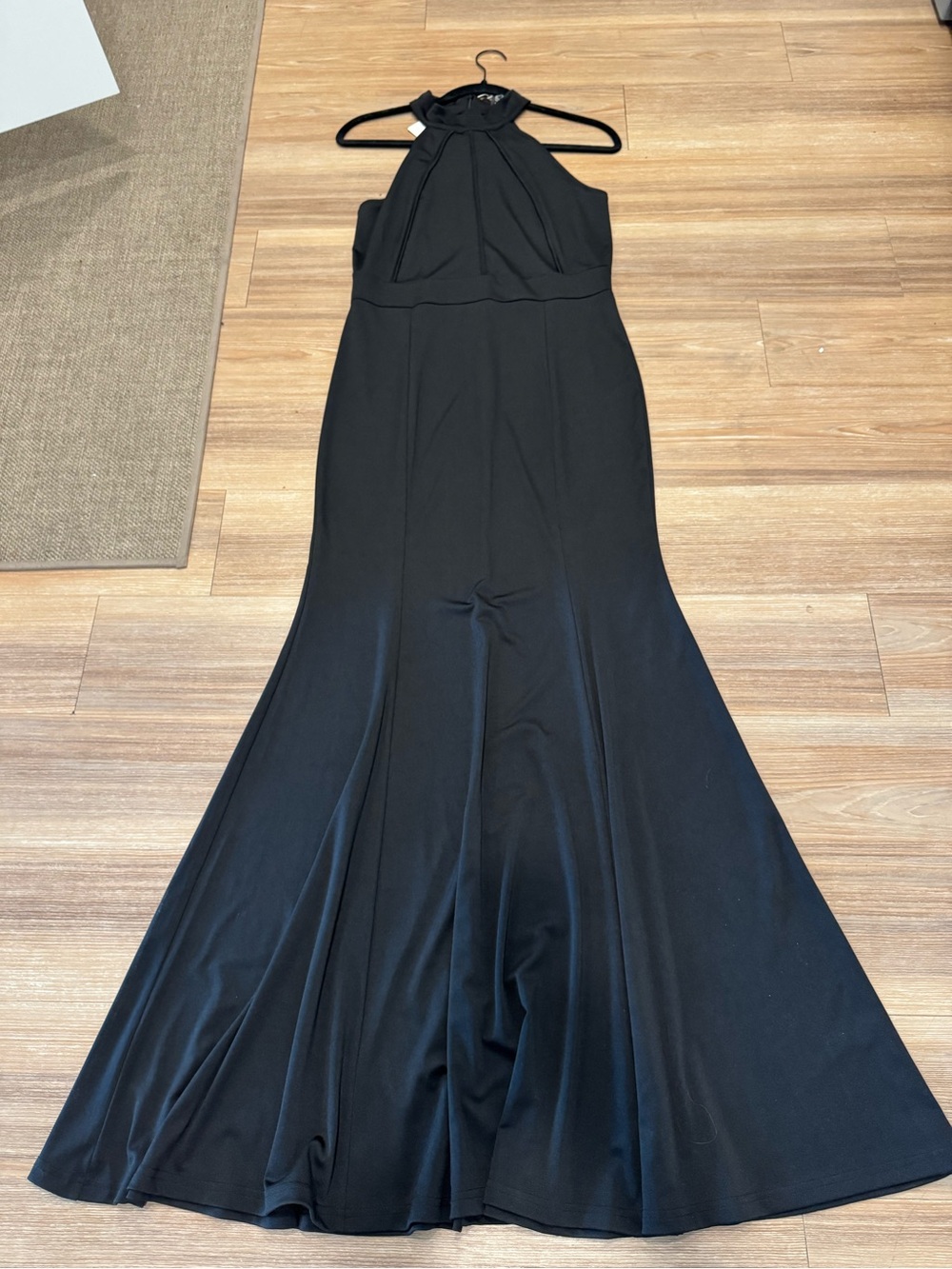 Berydress Black Halter Mermaid Gown Size M